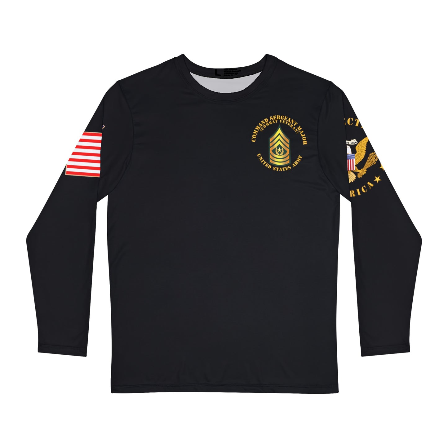 Men's Long Sleeve Shirt (AOP) - Command Sergeant Major - CSM - Combat Veteran