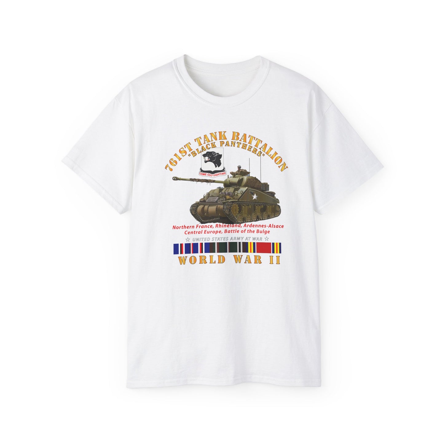 Unisex Ultra Cotton Tee - 761st Tank Battalion - Black Panthers