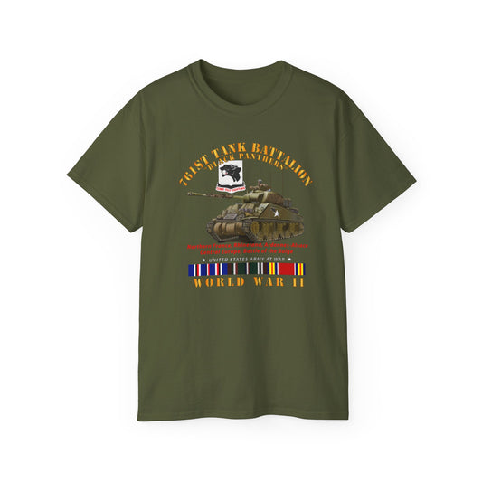 Unisex Ultra Cotton Tee - 761st Tank Battalion - Black Panthers