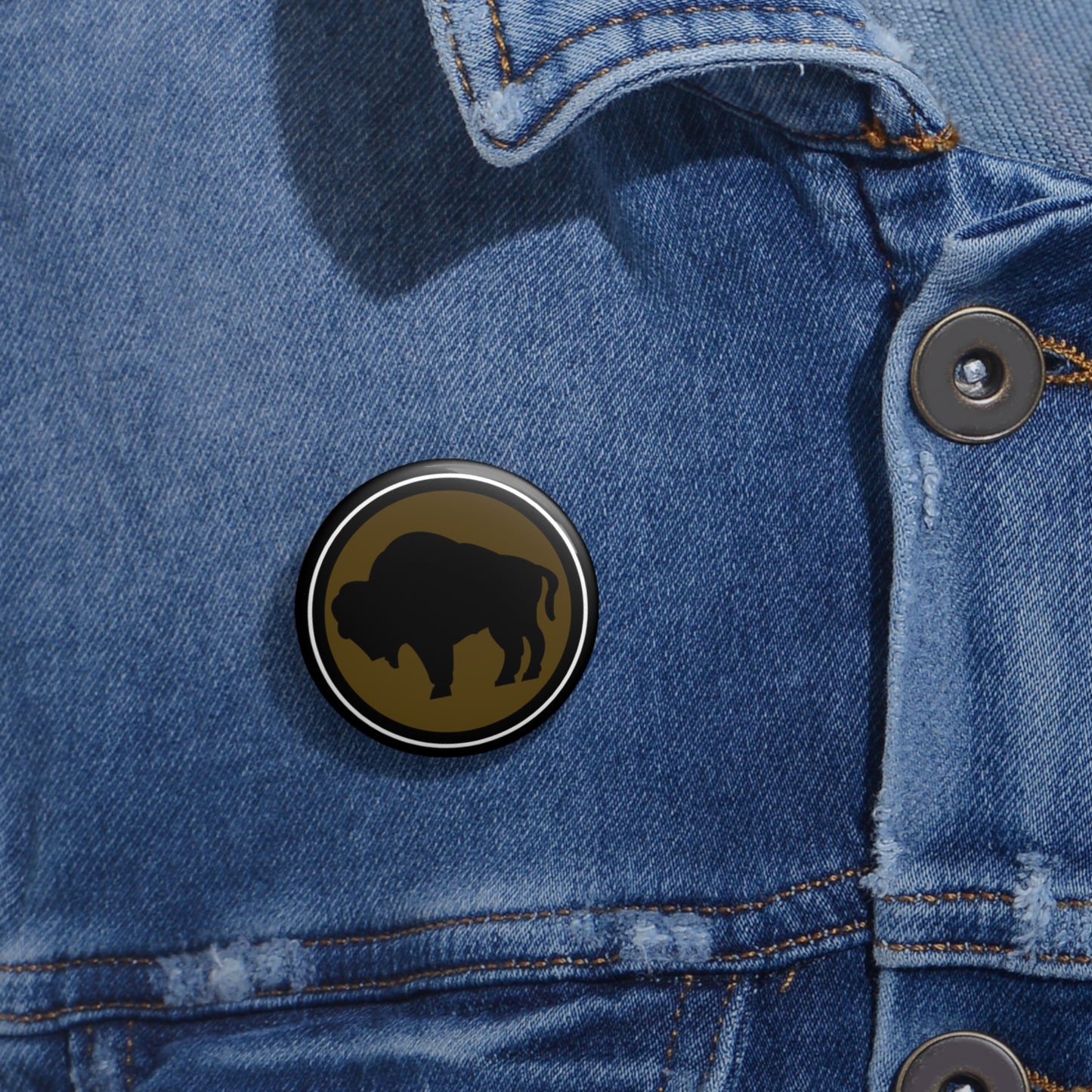 Custom Pin Buttons - Army - 92nd Infantry Division wo Txt