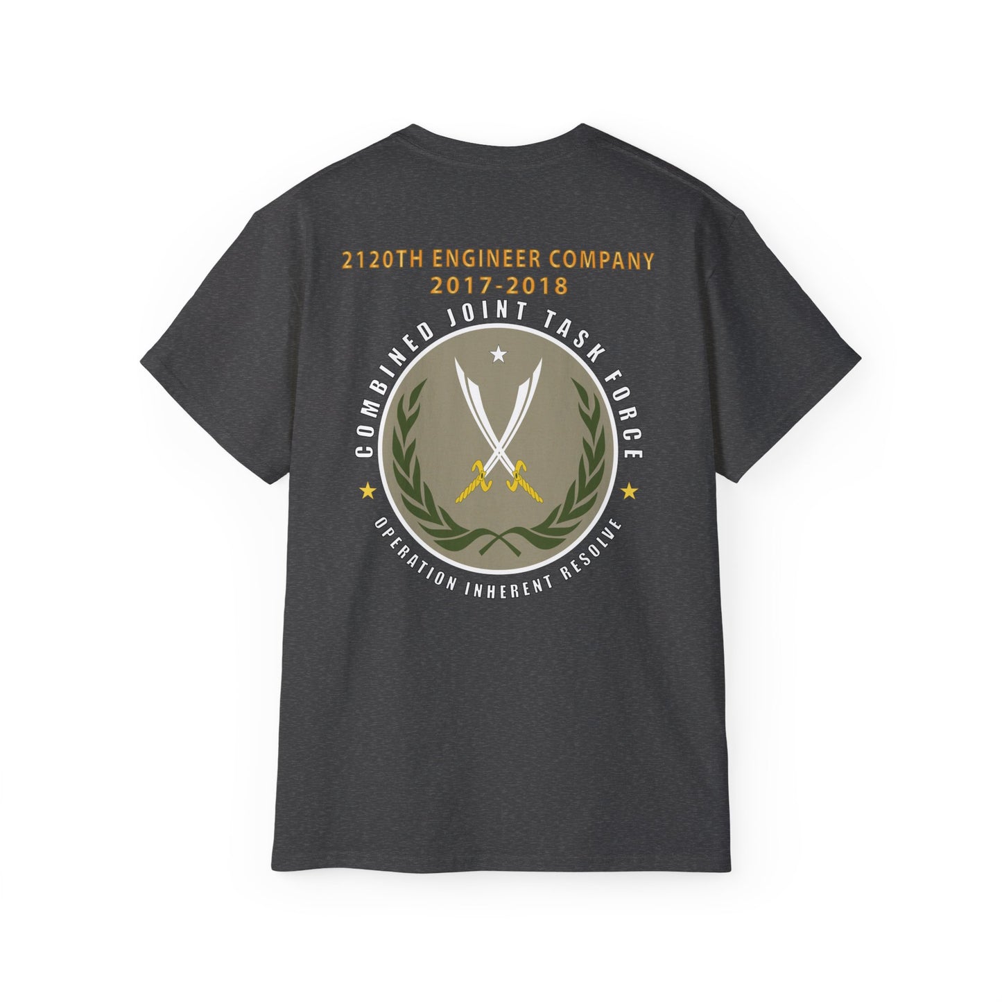 Unisex Ultra Cotton Tee - 2120th Engineer Company - 2017-2018 - Operation Inherent Resolve X 300