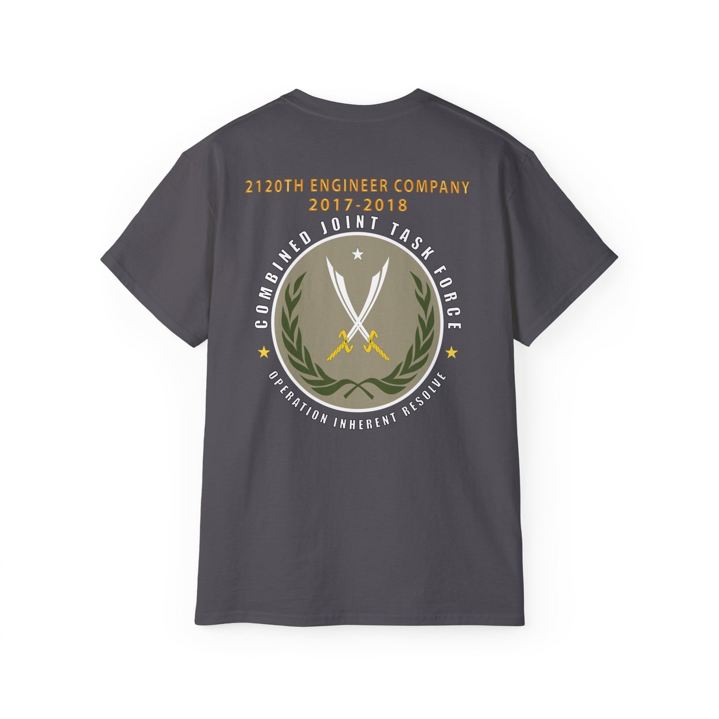 Unisex Ultra Cotton Tee - 2120th Engineer Company - 2017-2018 - Operation Inherent Resolve X 300