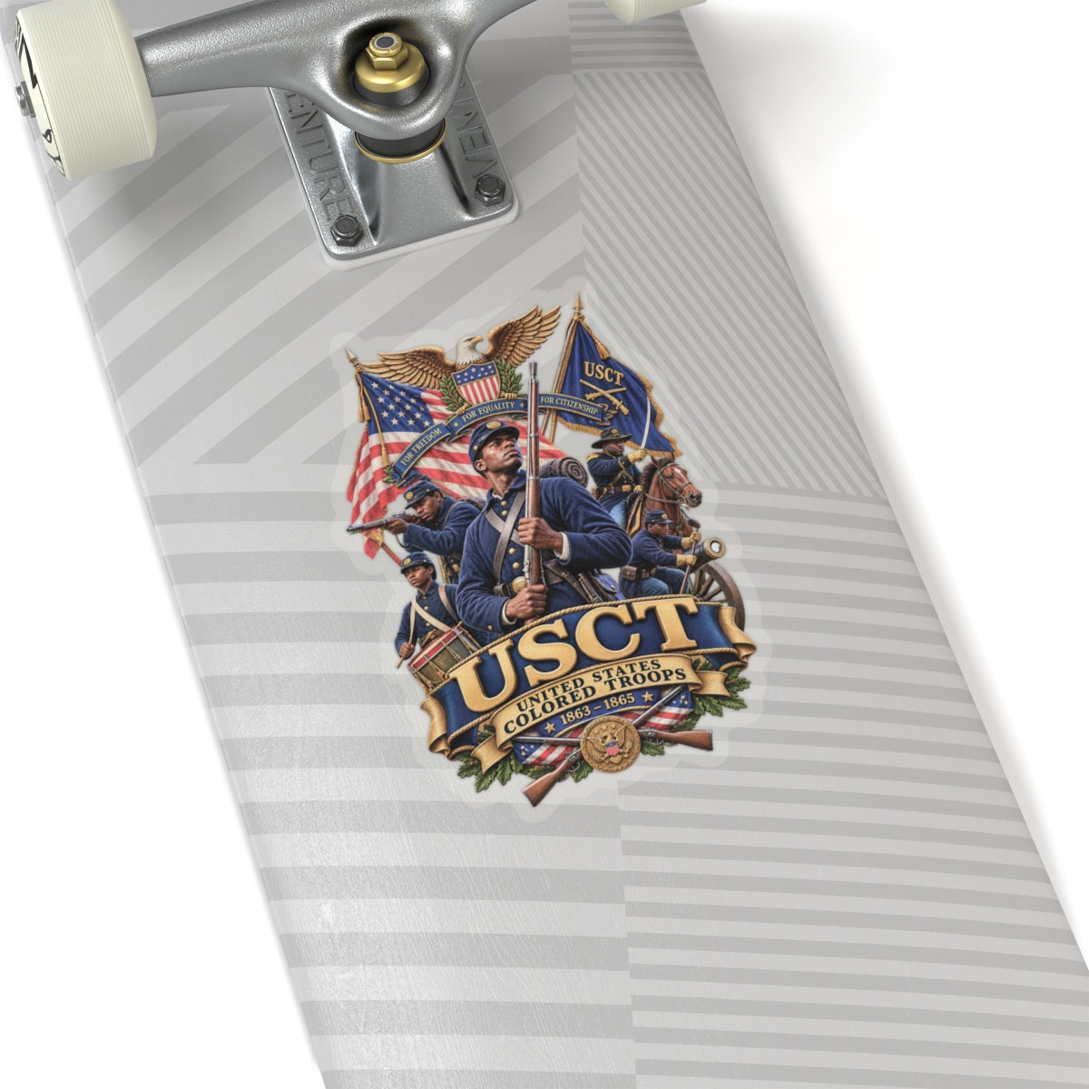Kiss-Cut Stickers - United States Colored Troops (USCT) - Civil War - 3D - Enhanced