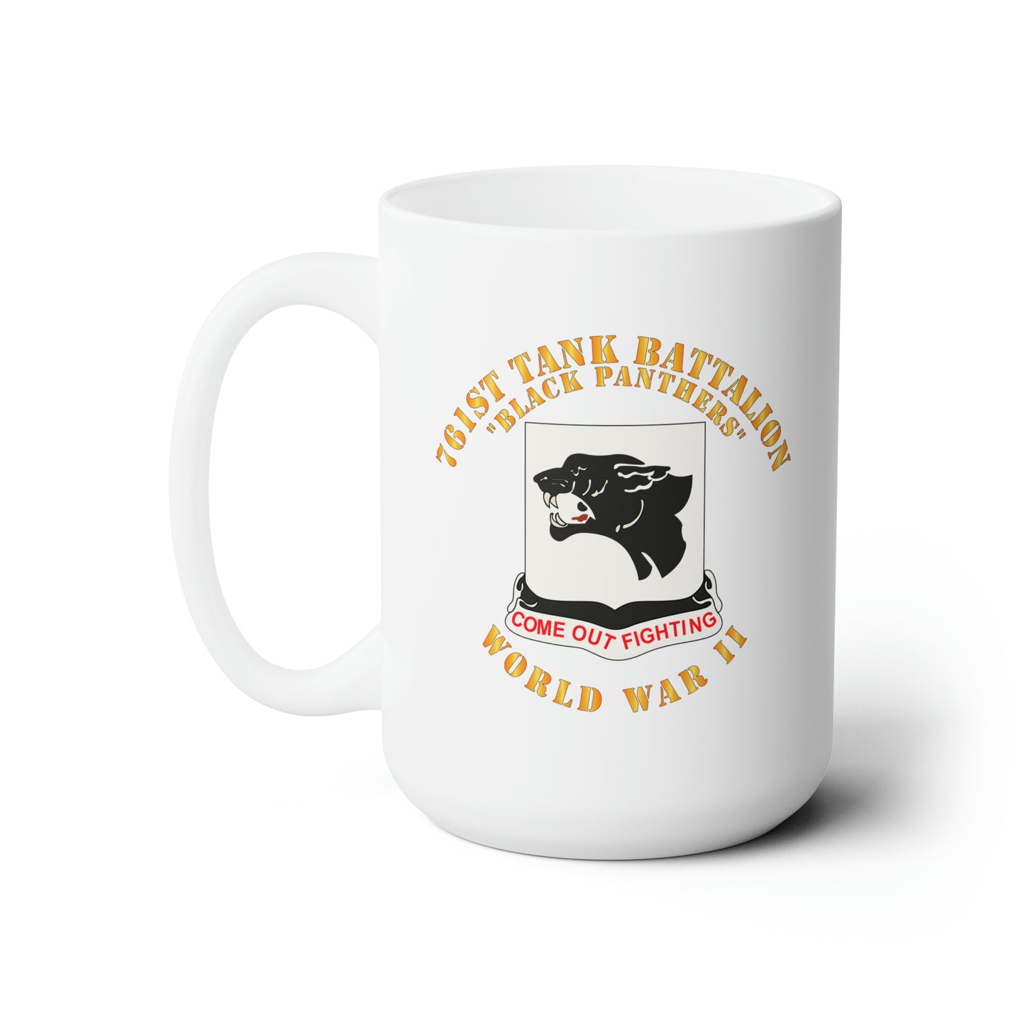 Ceramic Mug - Army - 761st Tank Battalion - Black Panthers - WWII