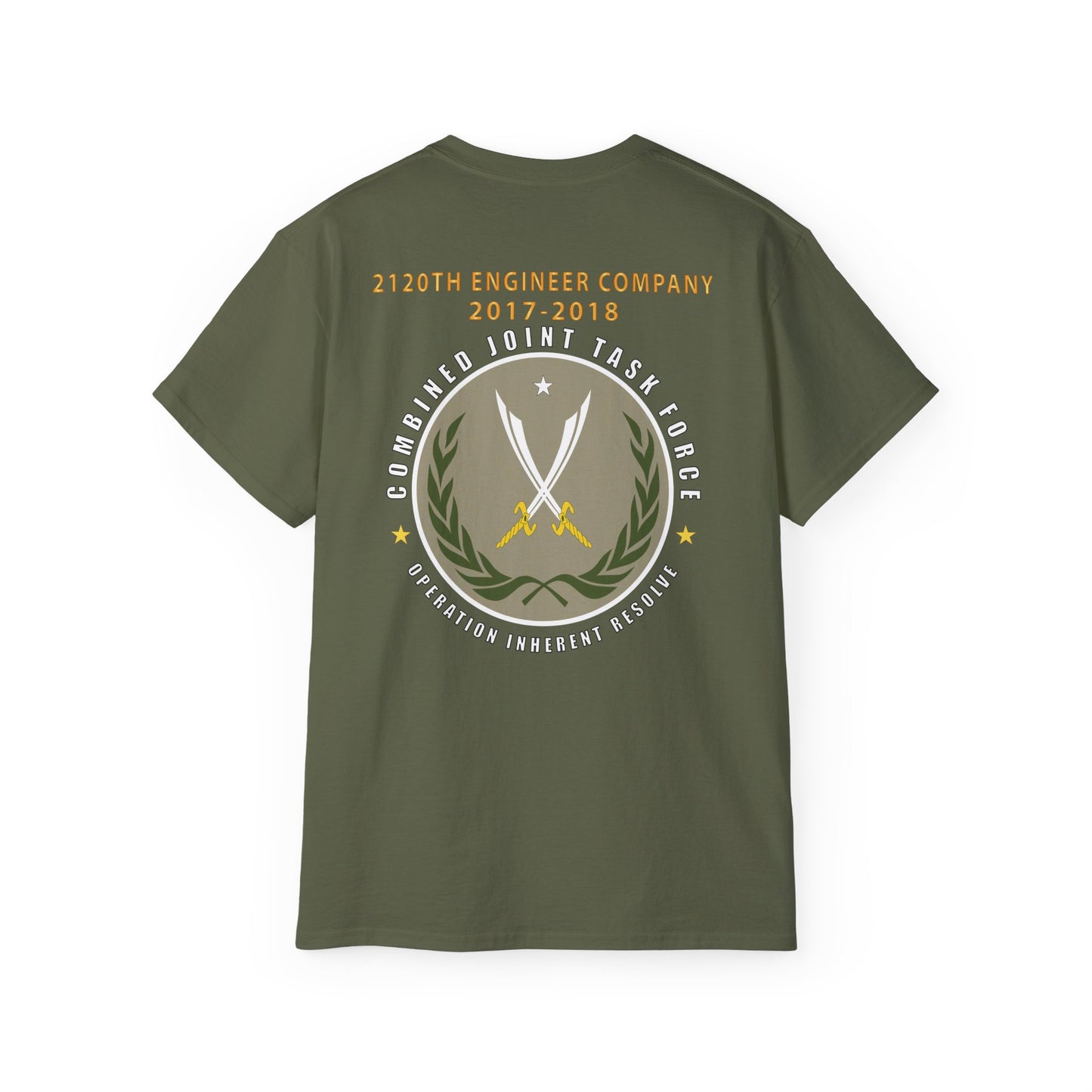 Unisex Ultra Cotton Tee - 2120th Engineer Company - 2017-2018 - Operation Inherent Resolve X 300