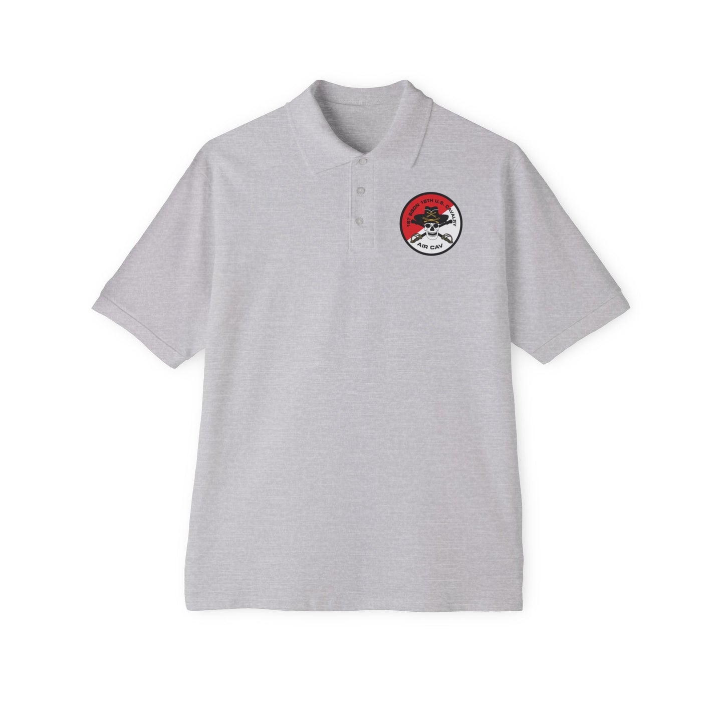 Men's Casual Piqué Polo - 1st Squadron, 18th U.S Cavalry X 300
