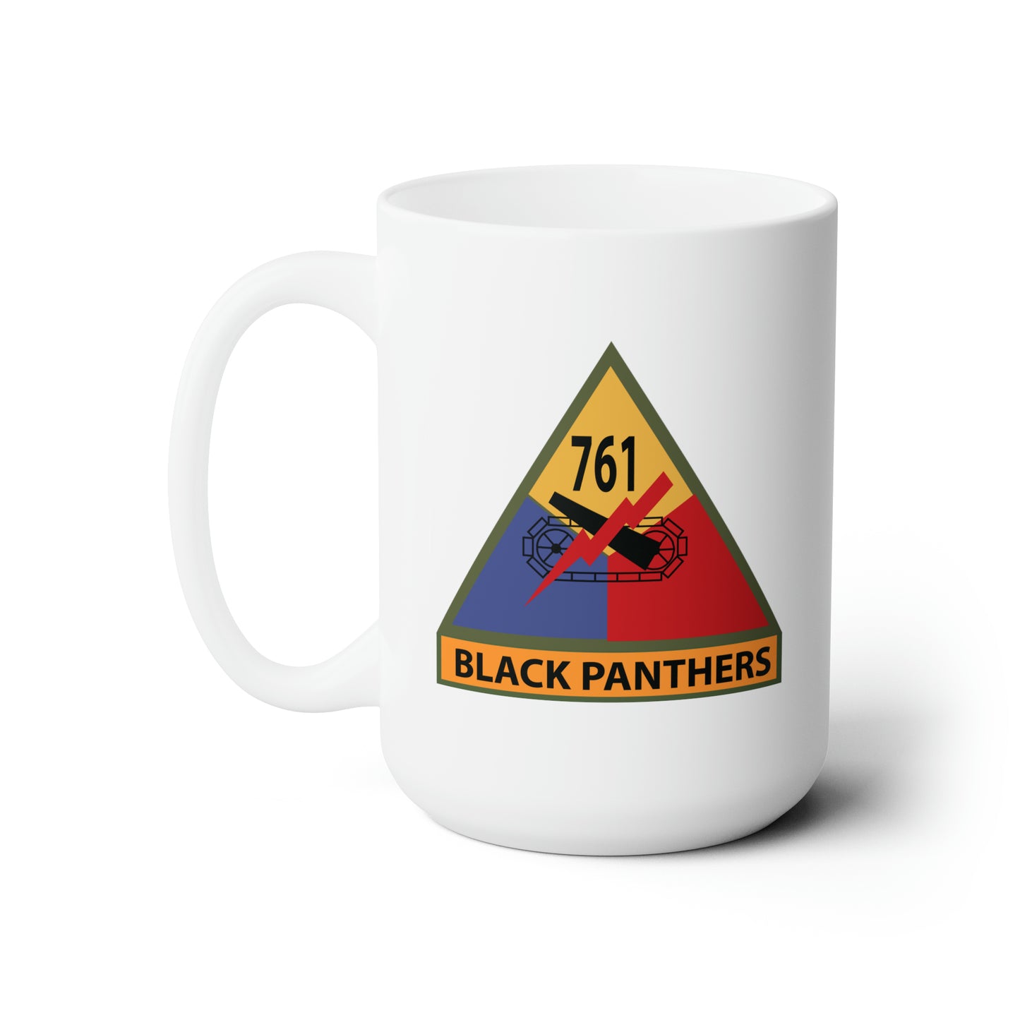 Ceramic Mug - Army - 761st Tank Battalion SSI w Name Tape