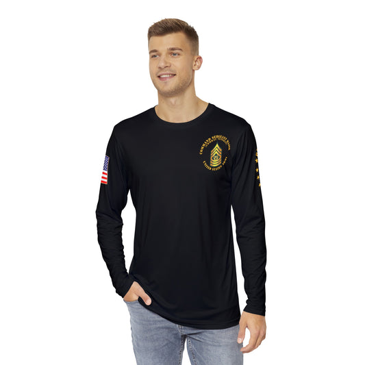 Men's Long Sleeve Shirt (AOP) - Command Sergeant Major - CSM - Combat Veteran