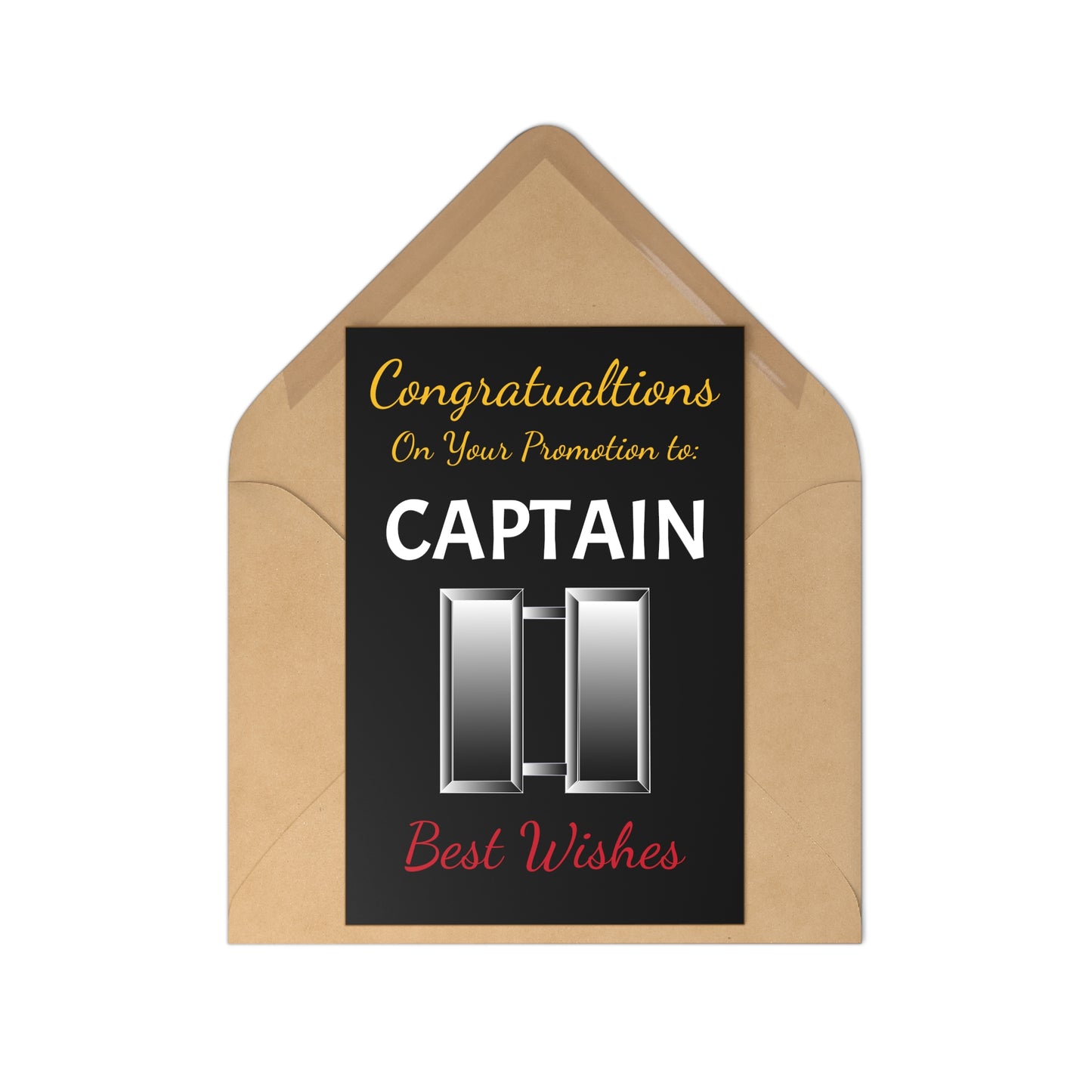 Postcards (7 pcs) - Congratulations on your promotion to CAPTAIN - Best Wishes