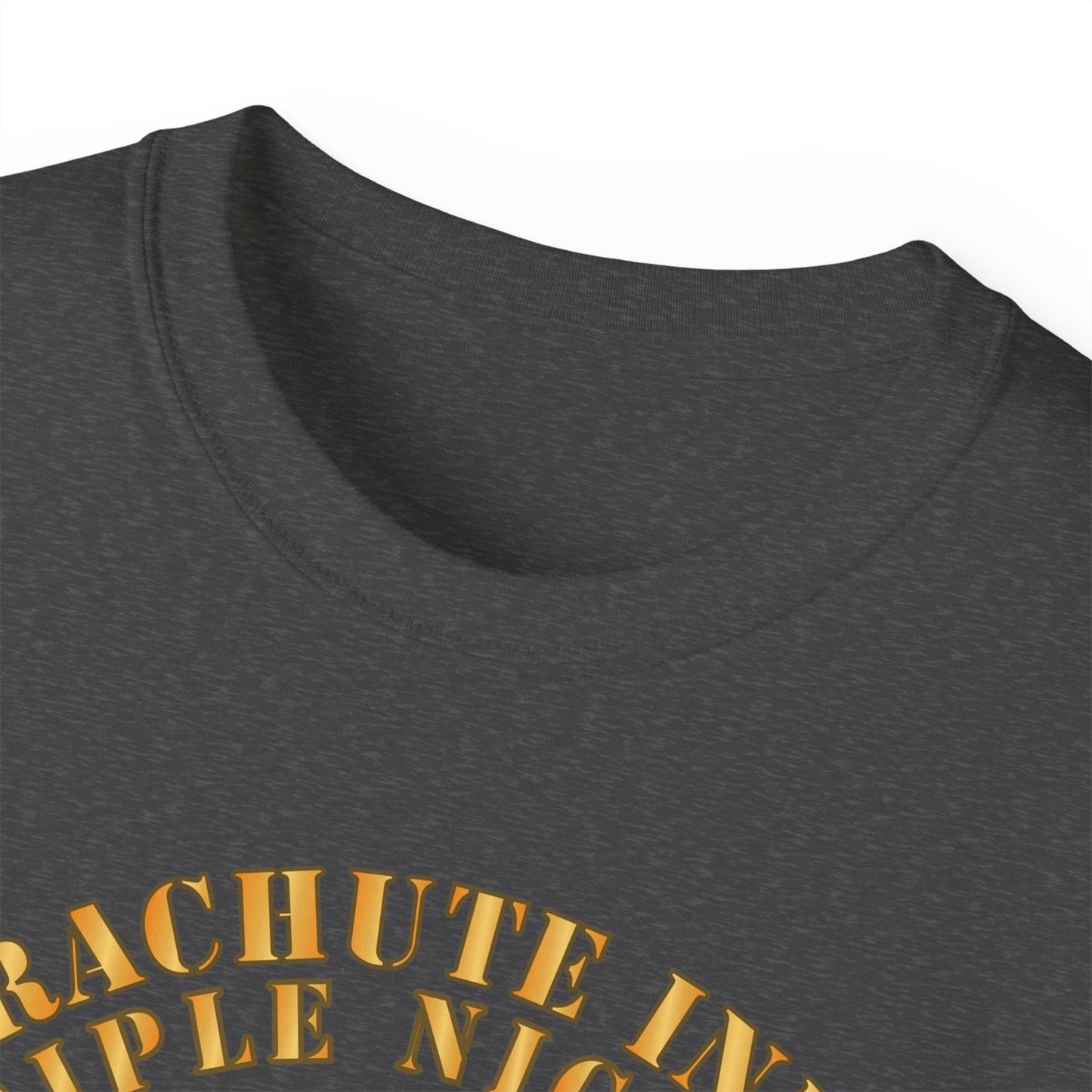 Unisex Ultra Cotton Tee - 555th Infantry Parachute Bn SSI - Triple Nickles - WWII w Infantry Branch