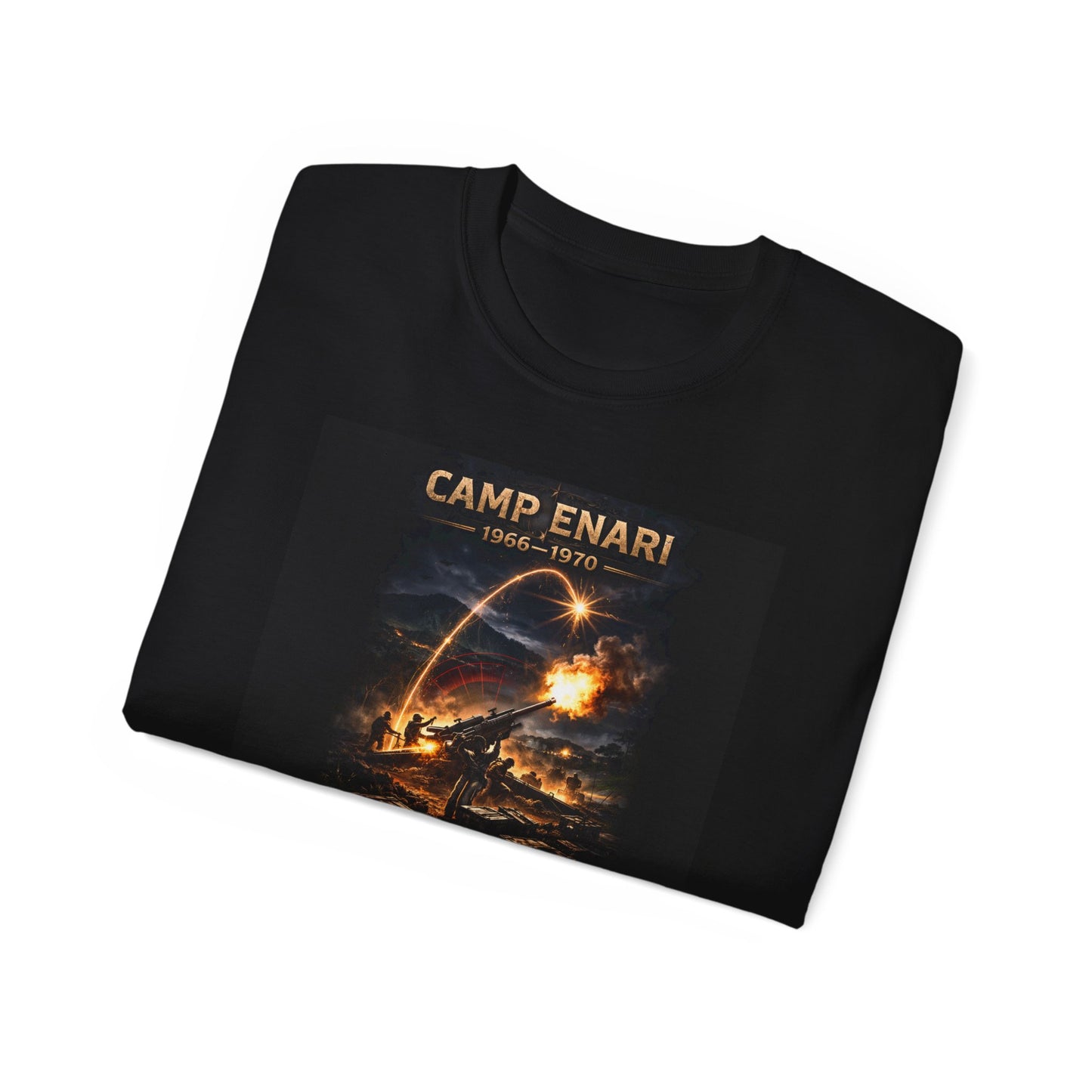 Fire Support, Camp Enari, 4th Infantry Division Pleiku Vietnam Tee