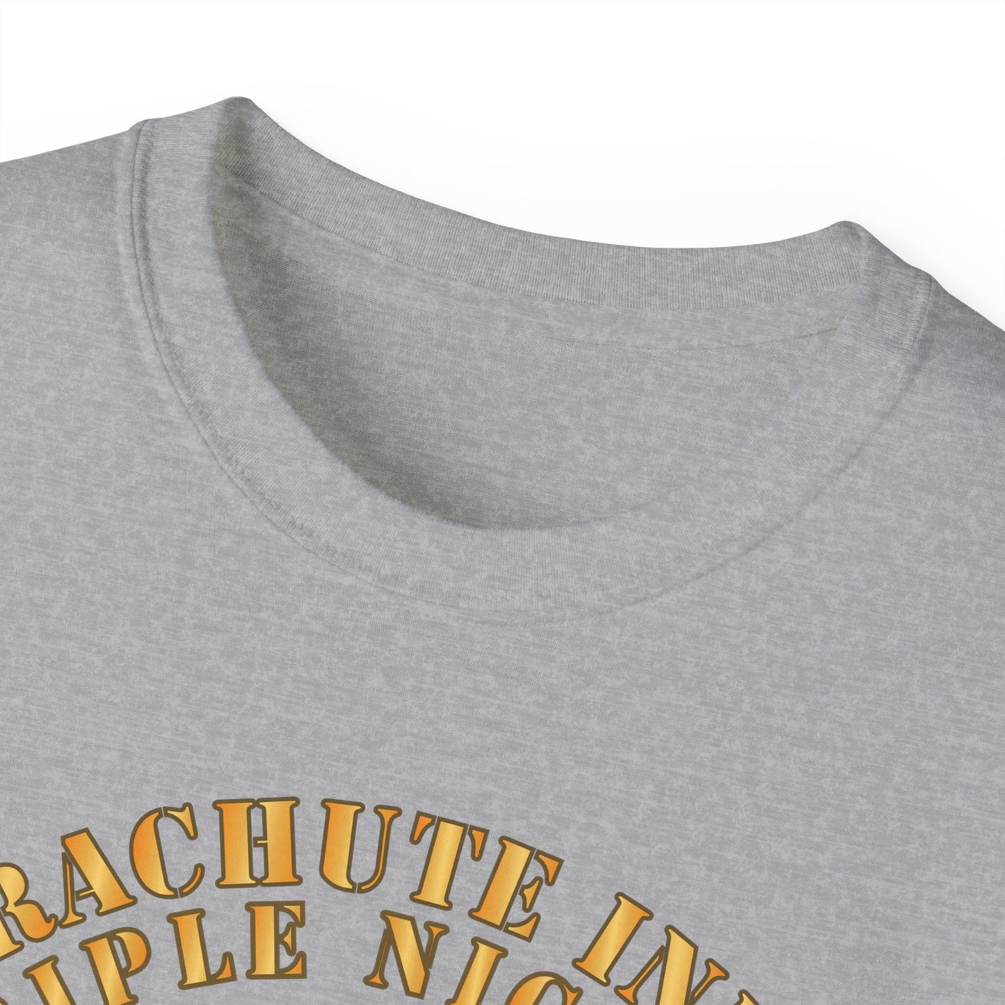 Unisex Ultra Cotton Tee - 555th Infantry Parachute Bn SSI - Triple Nickles - WWII w Infantry Branch