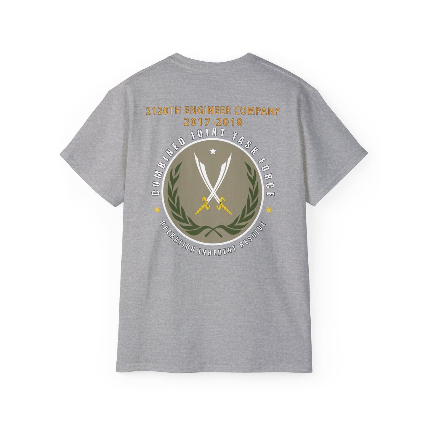 Unisex Ultra Cotton Tee - 2120th Engineer Company - 2017-2018 - Operation Inherent Resolve X 300
