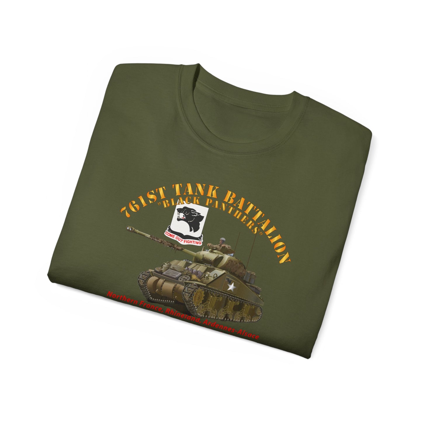 Unisex Ultra Cotton Tee - 761st Tank Battalion - Black Panthers