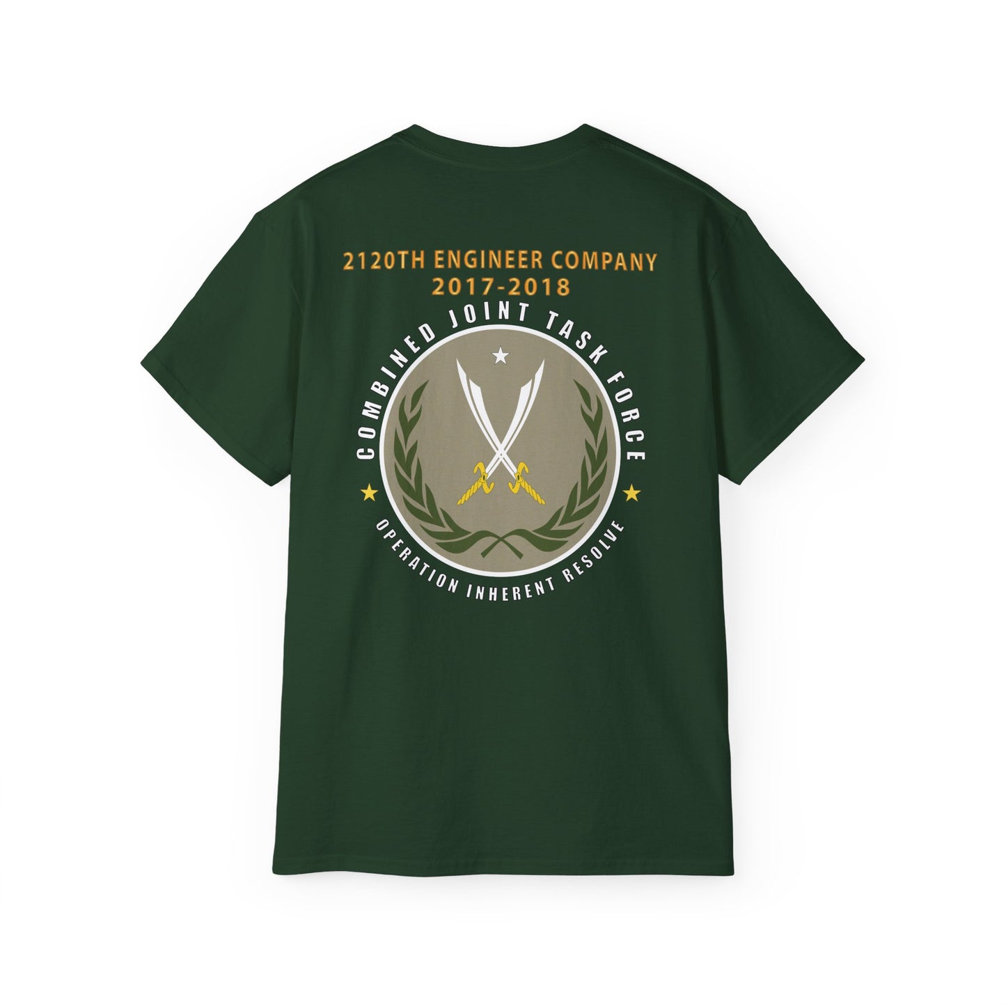 Unisex Ultra Cotton Tee - 2120th Engineer Company - 2017-2018 - Operation Inherent Resolve X 300