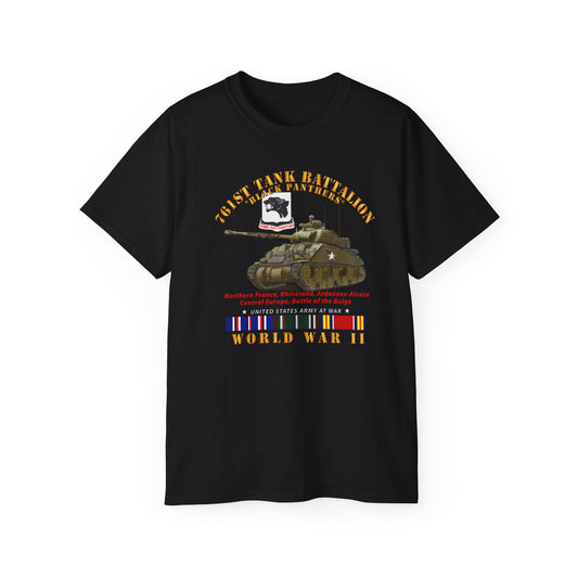 Unisex Ultra Cotton Tee - 761st Tank Battalion - Black Panthers