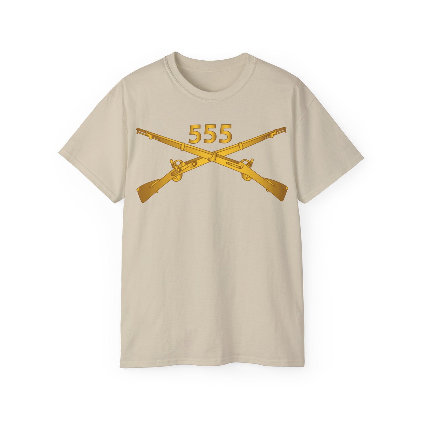 Unisex Ultra Cotton Tee - 555th Infantry Regiment Branch wo Txt X 300