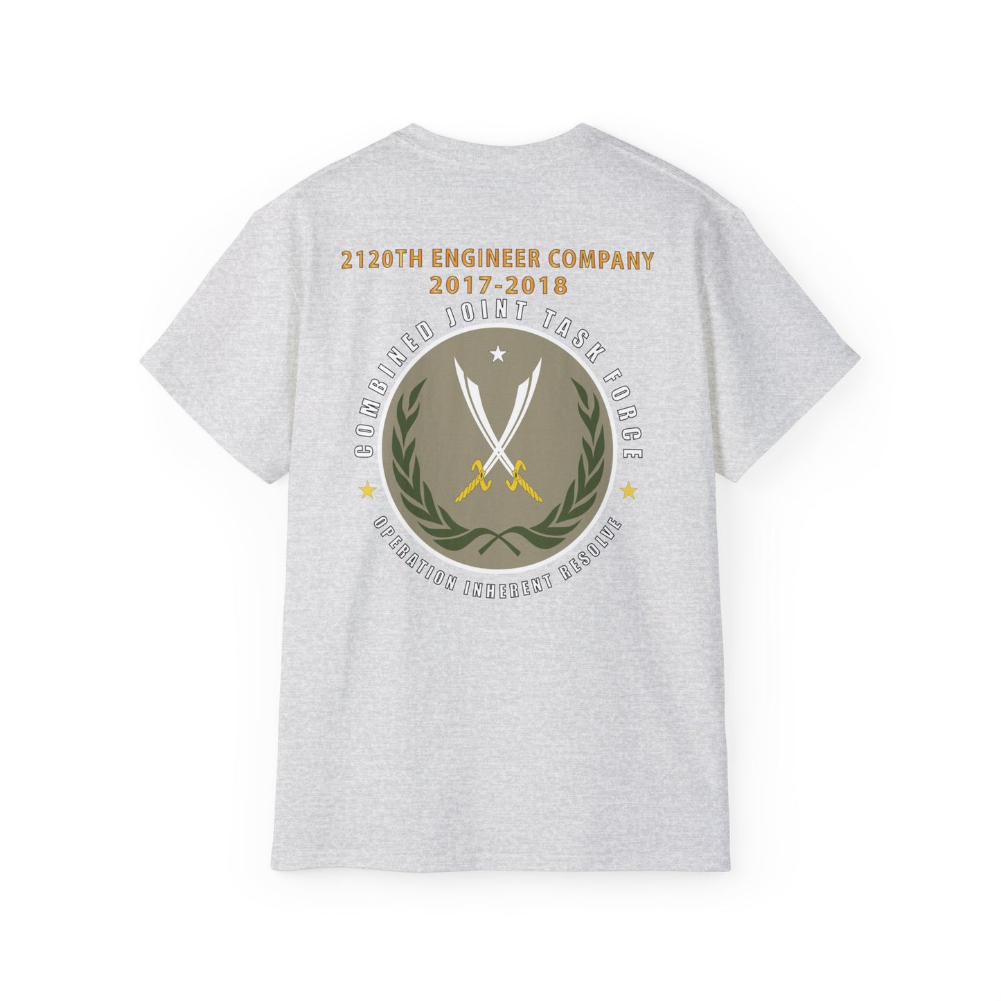 Unisex Ultra Cotton Tee - 2120th Engineer Company - 2017-2018 - Operation Inherent Resolve X 300
