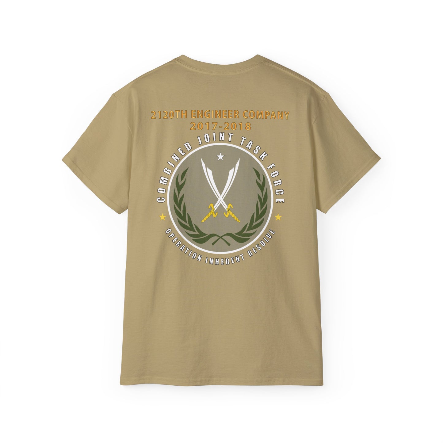 Unisex Ultra Cotton Tee - 2120th Engineer Company - 2017-2018 - Operation Inherent Resolve X 300