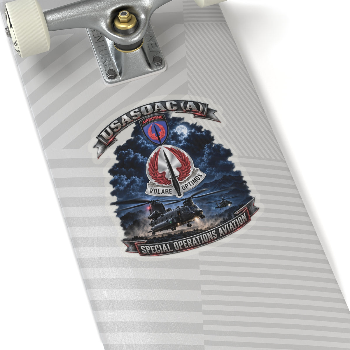 Kiss-Cut Stickers - USA Special Operations Aviation Command (Airborne) - SSI, DUI with Scene - 3D - Enhanced