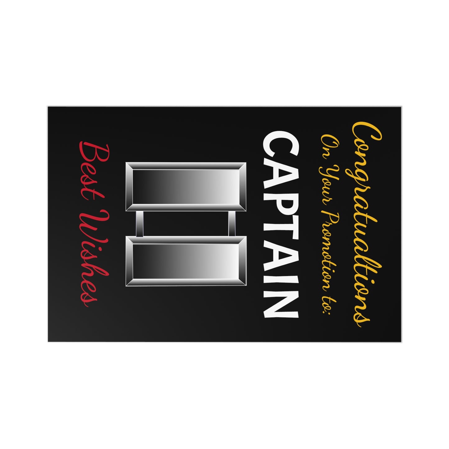 Postcards (7 pcs) - Congratulations on your promotion to CAPTAIN - Best Wishes