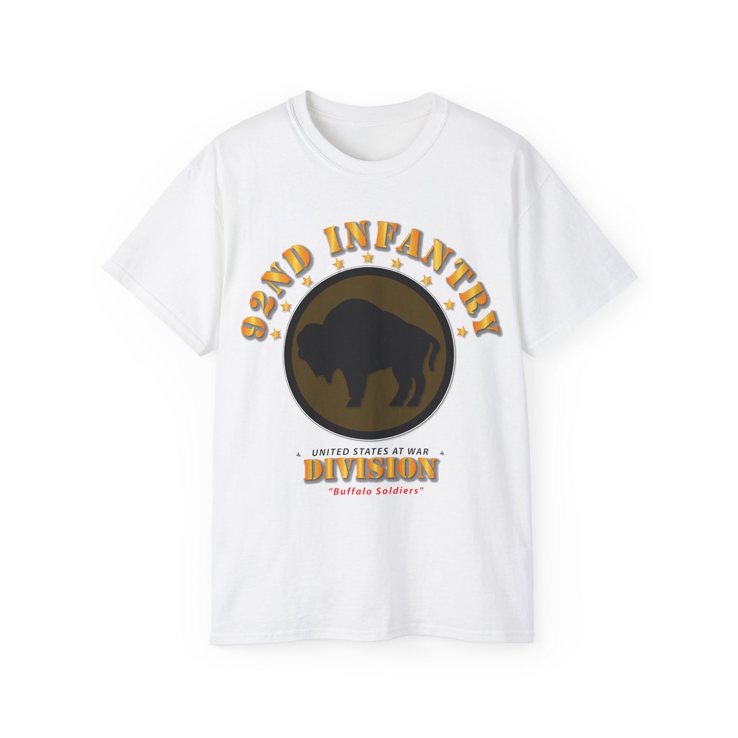 Unisex Ultra Cotton Tee - Army - 92nd Infantry Division - Buffalo Soldiers