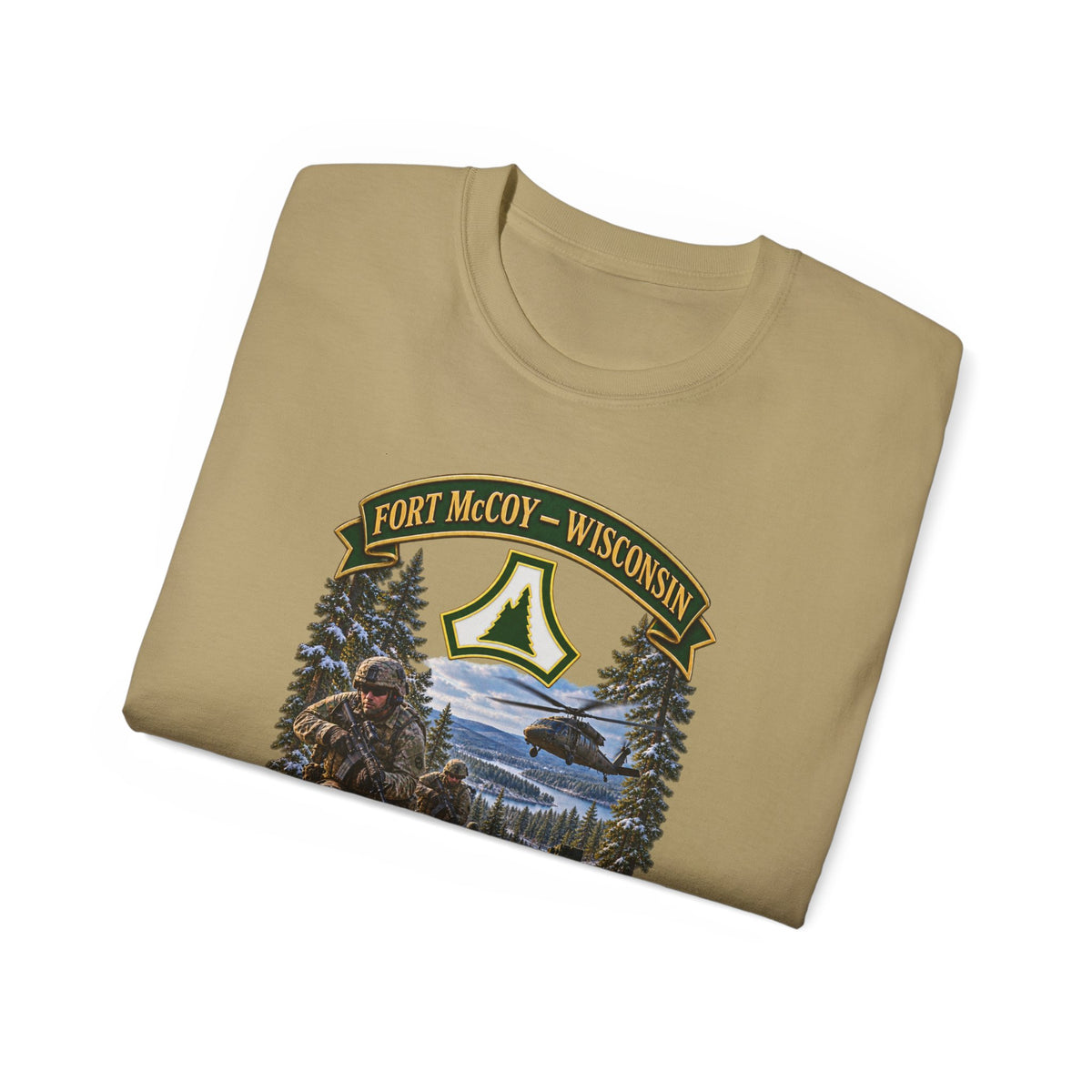 Unisex Ultra Cotton Tee - Fort McCoy, Wisconsin - DUI - Total Force Training Center - 3D - Enhanced