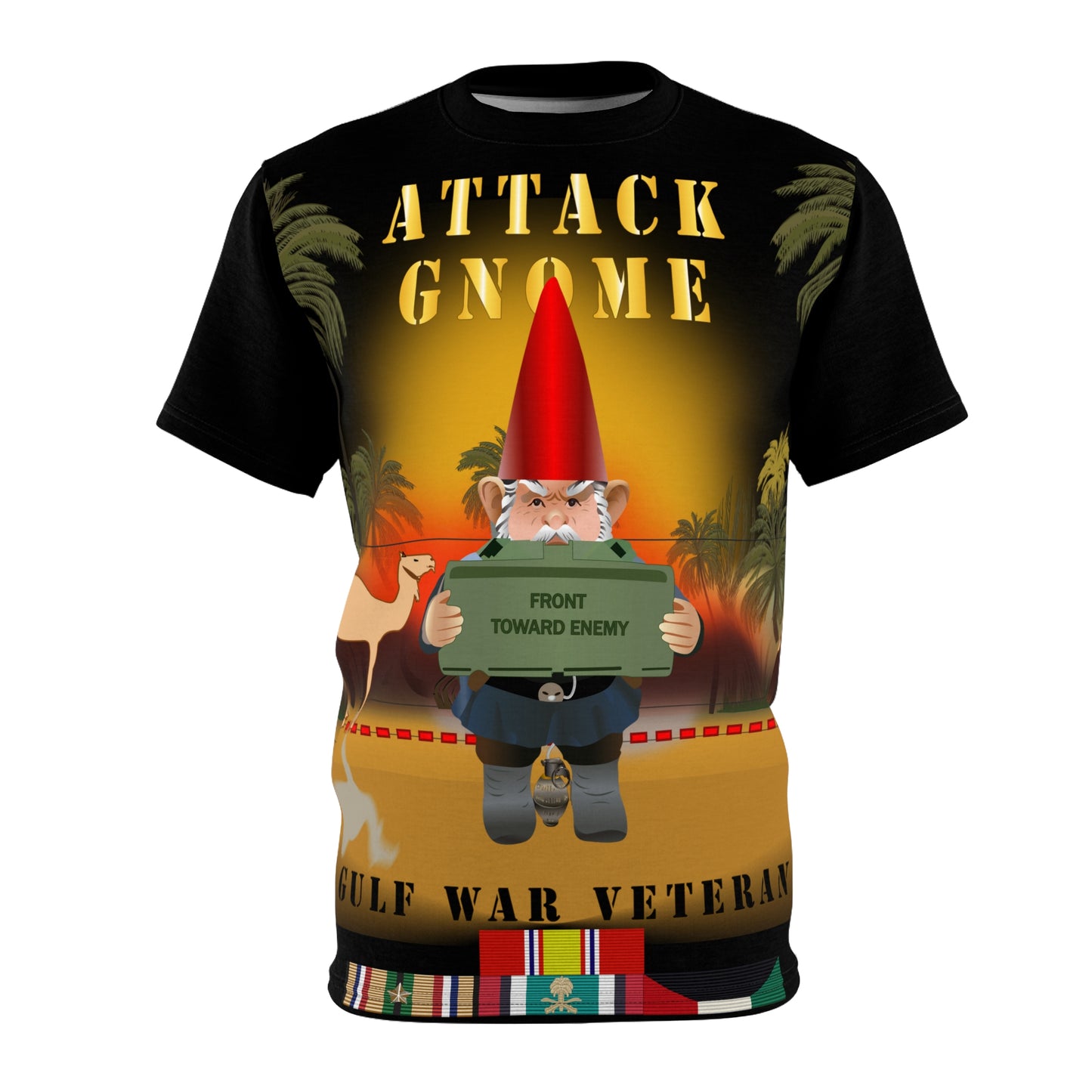 Unisex AOP - Attack Gnome - Gulf War Veteran with Gulf War Service Ribbons