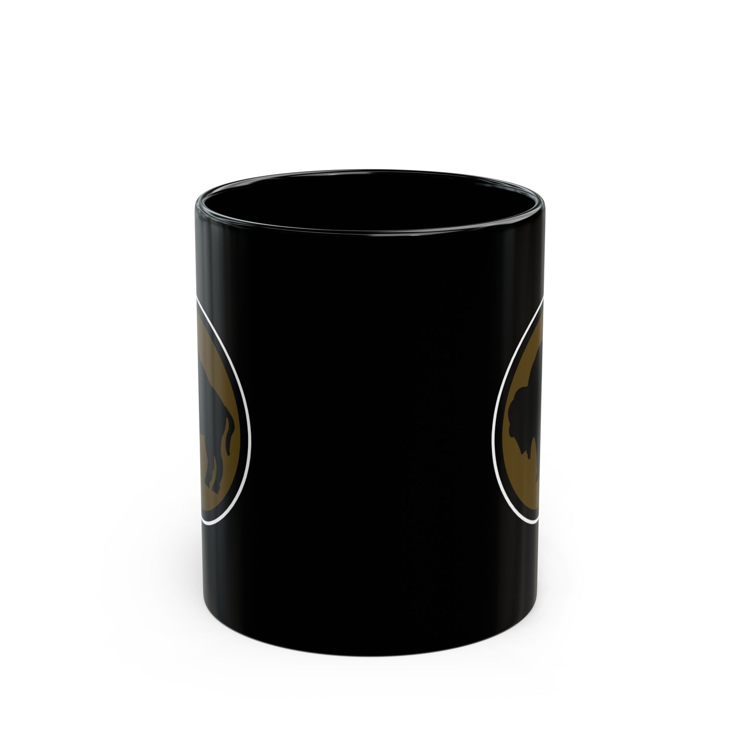 Black Mug 15oz - Army - 92nd Infantry Division wo Txt
