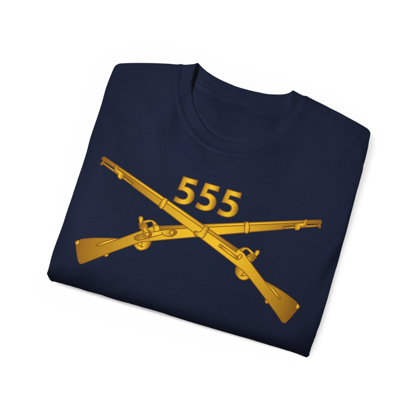 Unisex Ultra Cotton Tee - 555th Infantry Regiment Branch wo Txt X 300