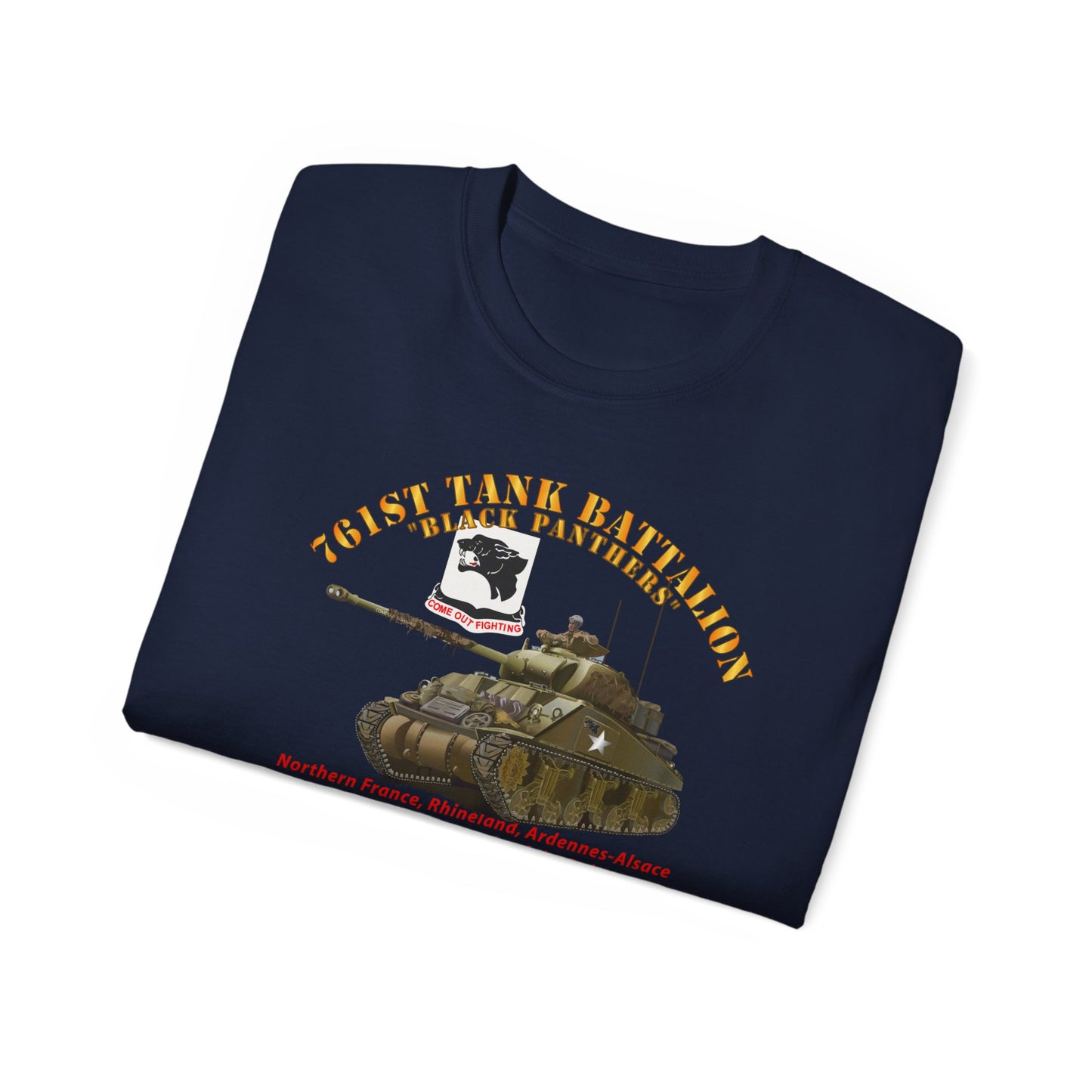 Unisex Ultra Cotton Tee - 761st Tank Battalion - Black Panthers