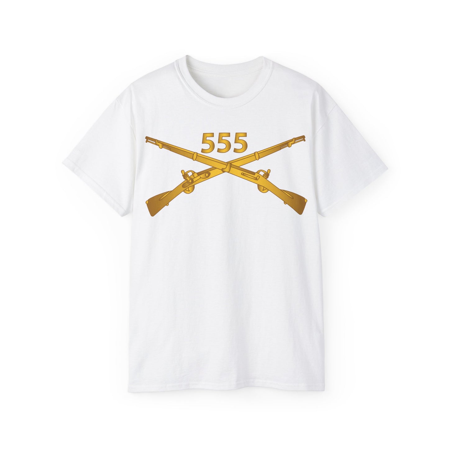 Unisex Ultra Cotton Tee - 555th Infantry Regiment Branch wo Txt X 300