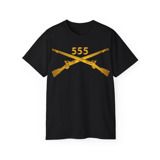Unisex Ultra Cotton Tee - 555th Infantry Regiment Branch wo Txt X 300