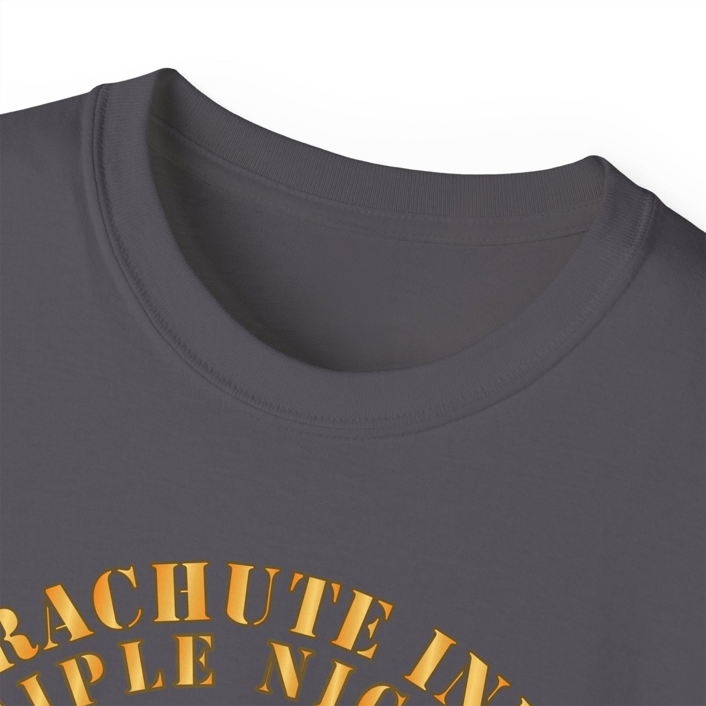 Unisex Ultra Cotton Tee - 555th Infantry Parachute Bn SSI - Triple Nickles - WWII w Infantry Branch