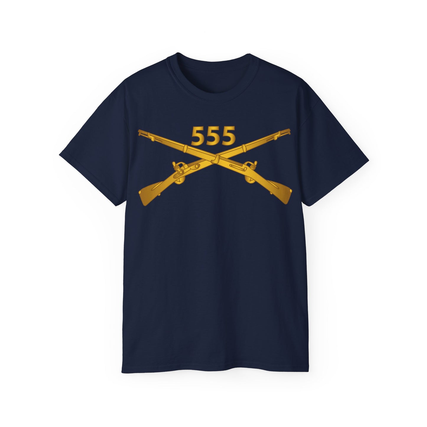 Unisex Ultra Cotton Tee - 555th Infantry Regiment Branch wo Txt X 300