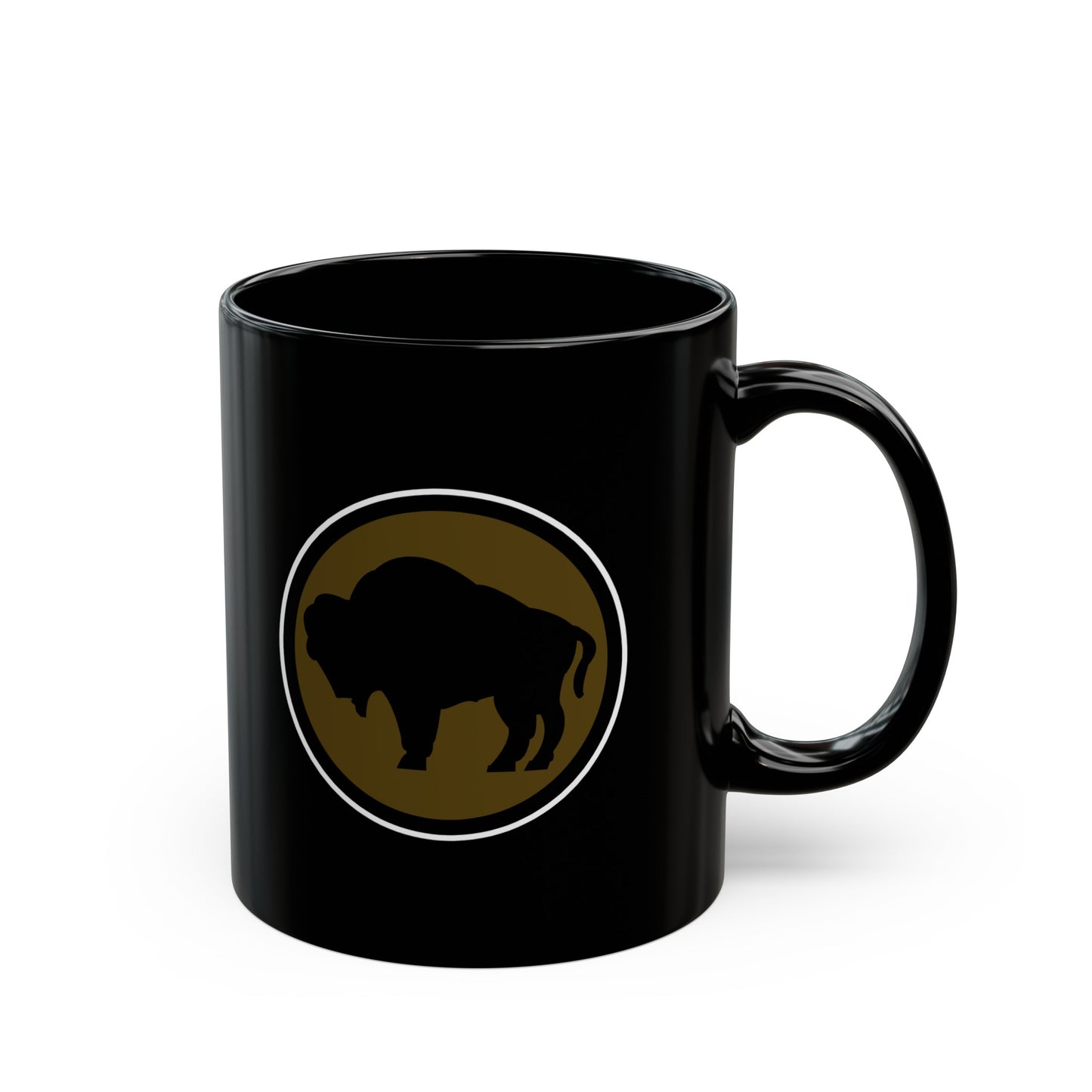 Black Mug 15oz - Army - 92nd Infantry Division wo Txt