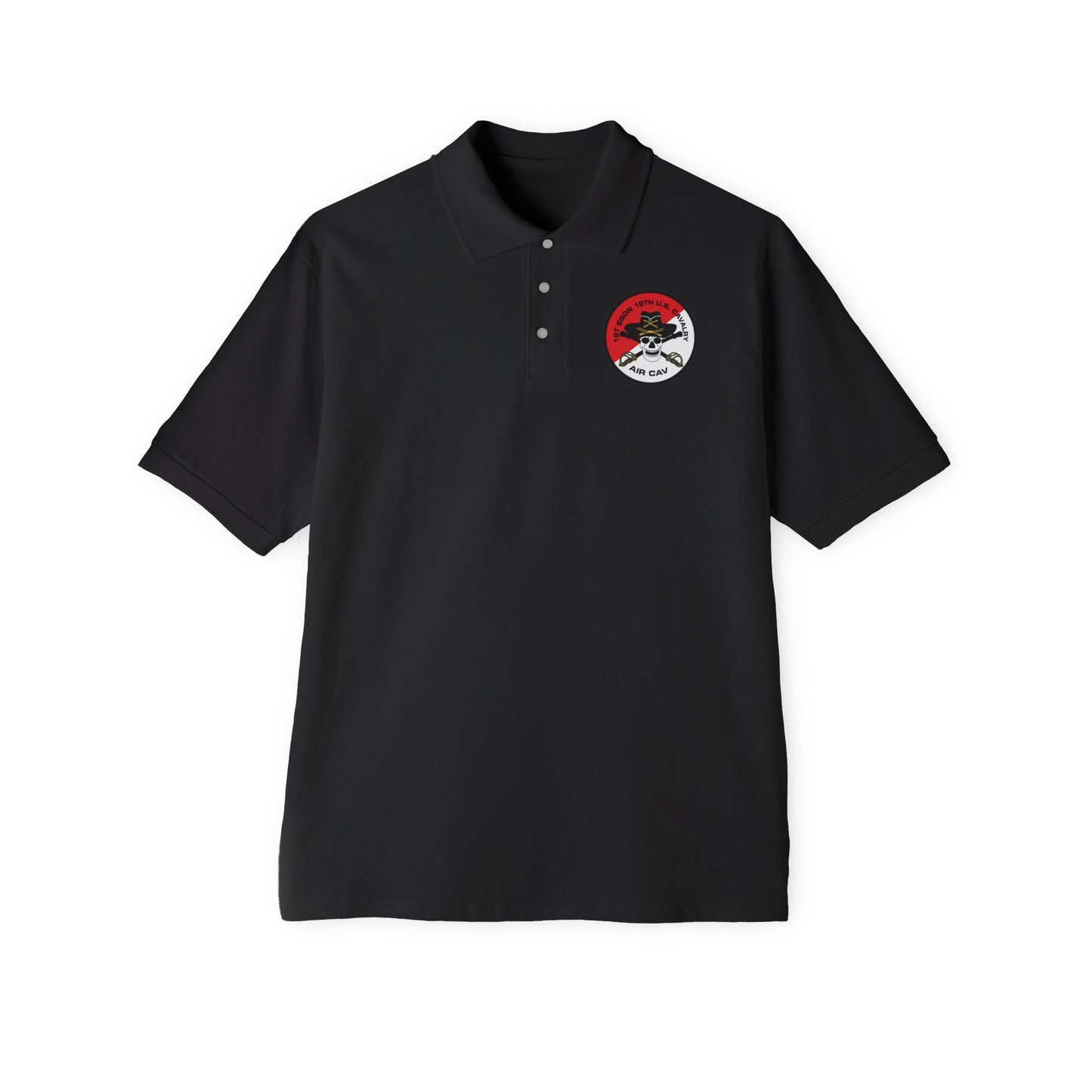 Men's Casual Piqué Polo - 1st Squadron, 18th U.S Cavalry X 300