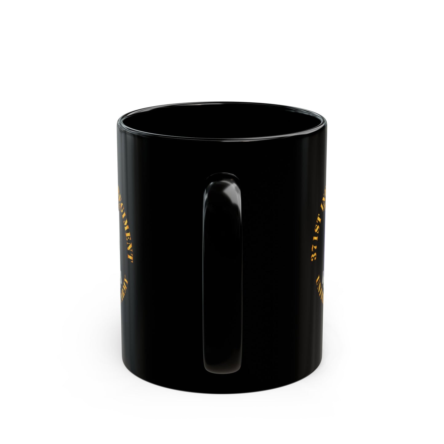Black Mug 15oz - Army - 371st Infantry Regiment - DUI (V0) - Black Devils