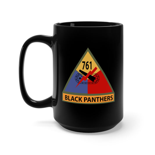 Ceramic Mug -  Army - 761st Tank Battalion SSI w Name Tape