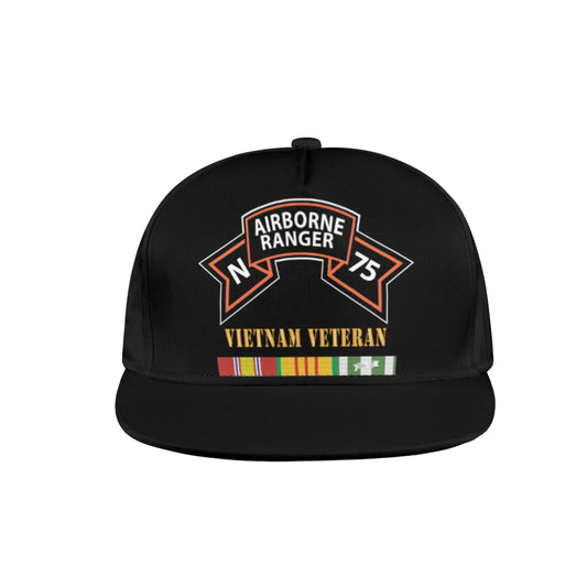 N Company Ranger - Vietnam RIbbons SVC Vietnam Veteran - DTG Hat Snapback Hat