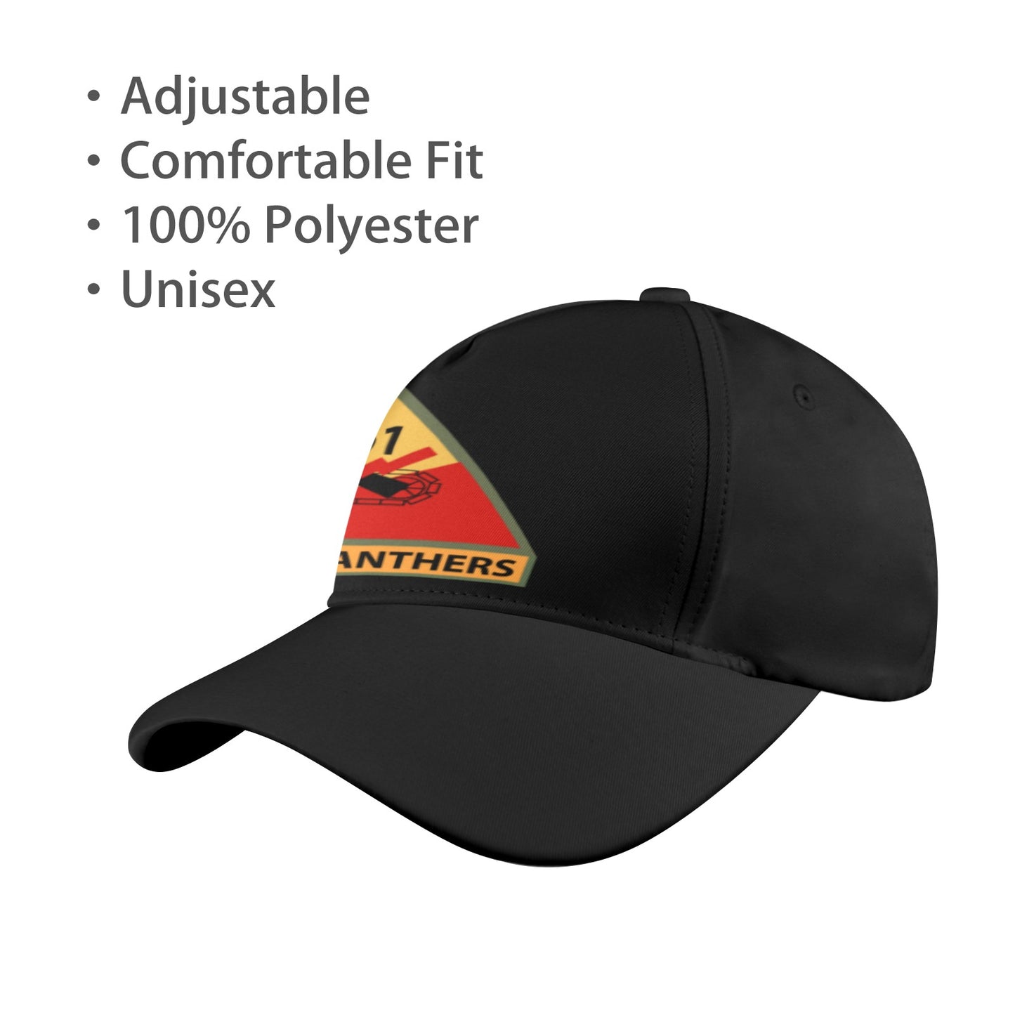 Army - 761st Tank Battalion SSI w Name Tape Dad Cap - DTG or Embroidery