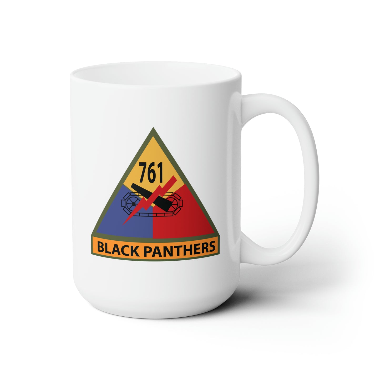 Ceramic Mug - Army - 761st Tank Battalion SSI w Name Tape