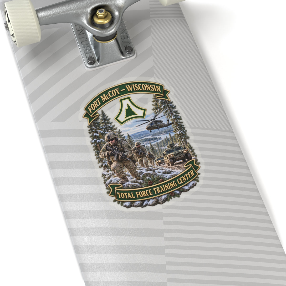 Kiss-Cut Stickers - Fort McCoy, Wisconsin - DUI - Total Force Training Center - 3D - Enhanced