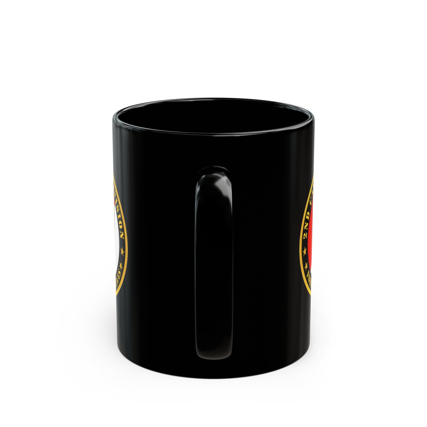 Black Mug 15oz - Army - 2nd Cavalry Division - Fort Clark TX