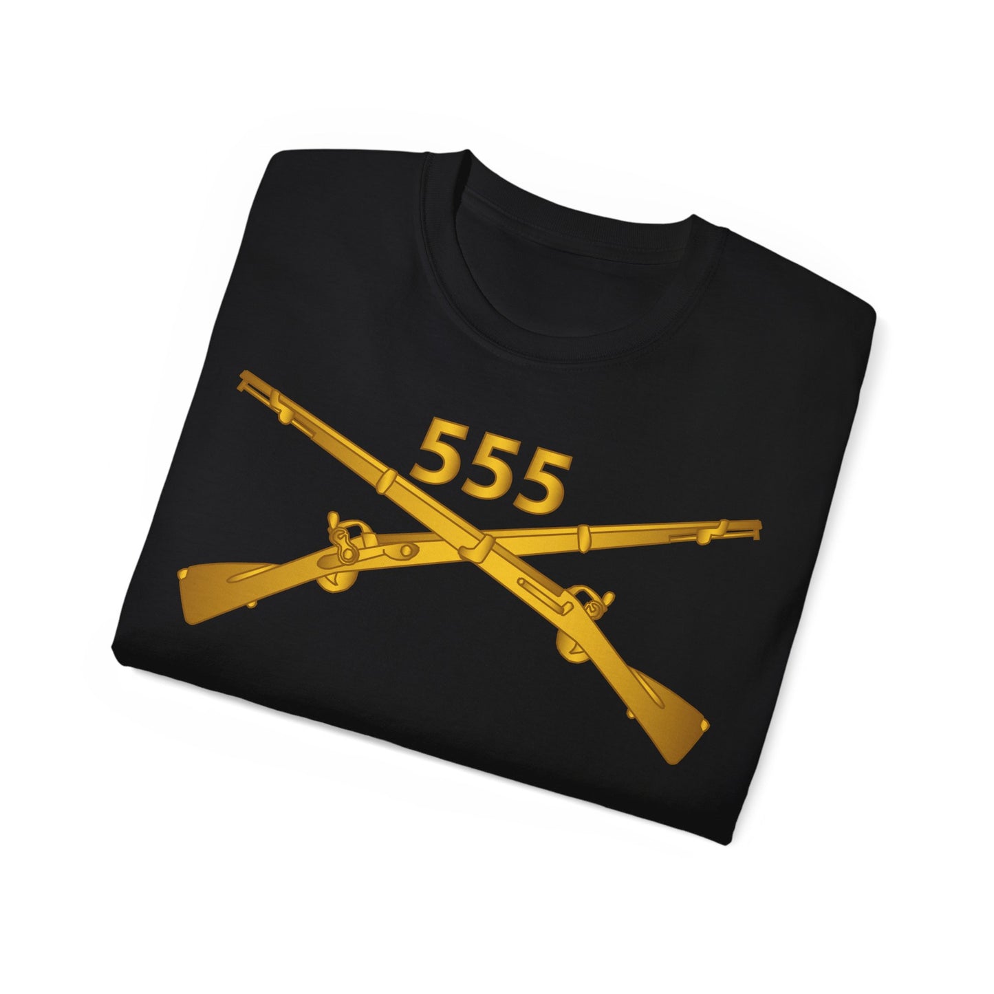 Unisex Ultra Cotton Tee - 555th Infantry Regiment Branch wo Txt X 300