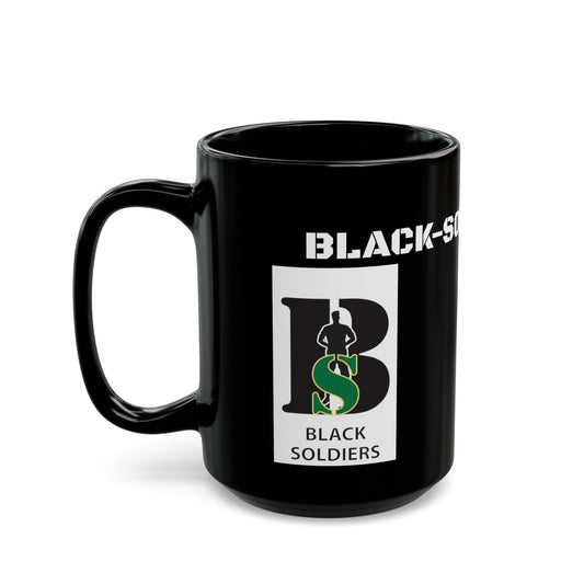 Black Mug 15oz - Army - Black-Soldiers.Com
