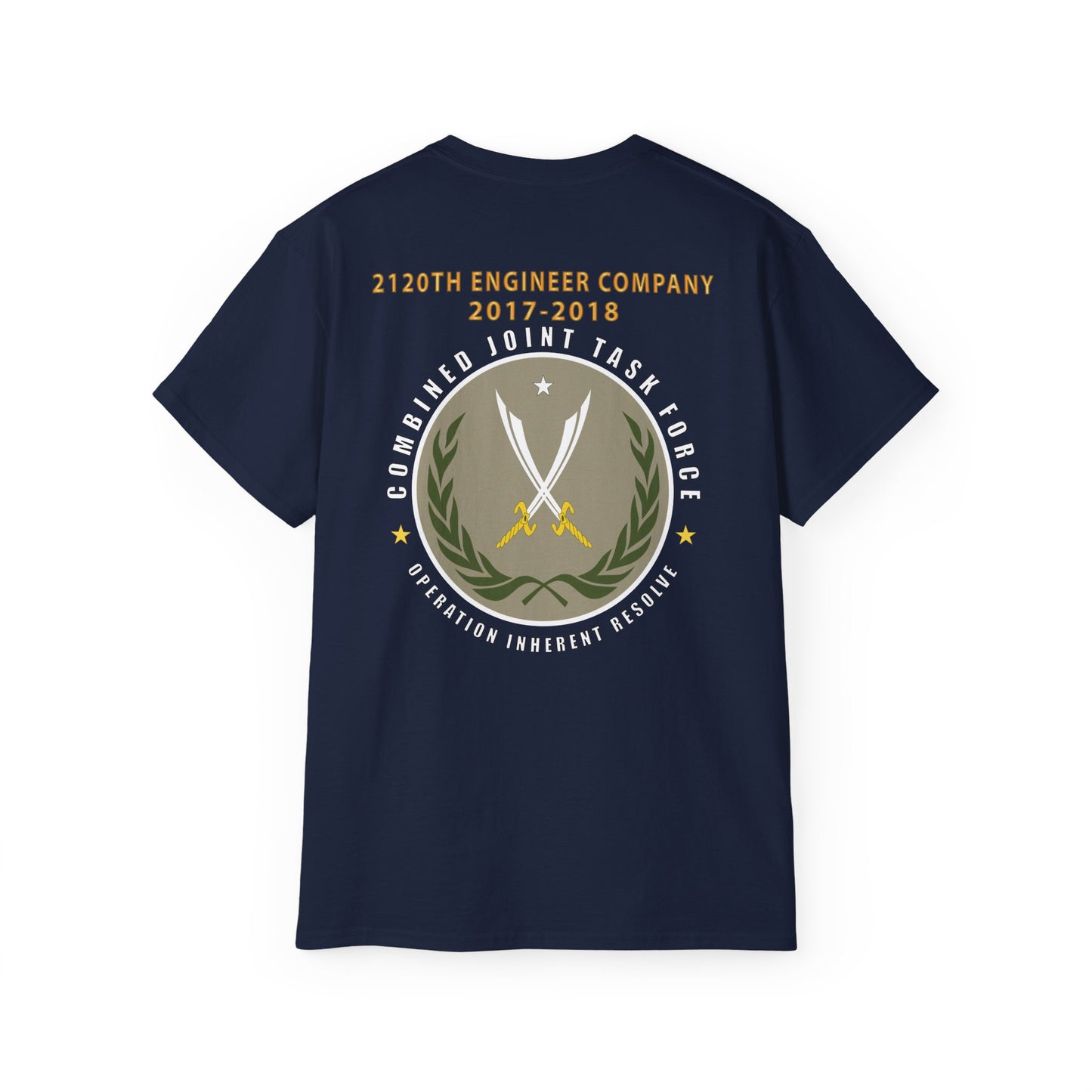 Unisex Ultra Cotton Tee - 2120th Engineer Company - 2017-2018 - Operation Inherent Resolve X 300