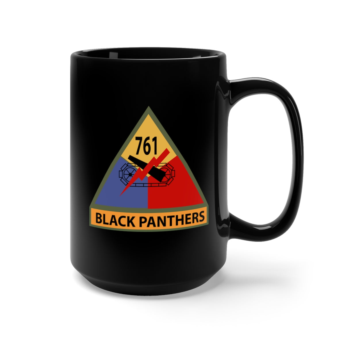 Ceramic Mug - Army - 761st Tank Battalion SSI w Name Tape