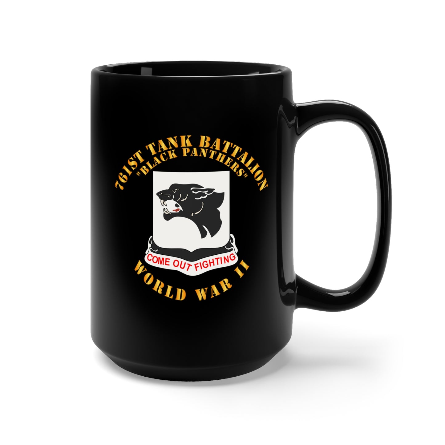 Ceramic Mug - Army - 761st Tank Battalion - Black Panthers - WWII