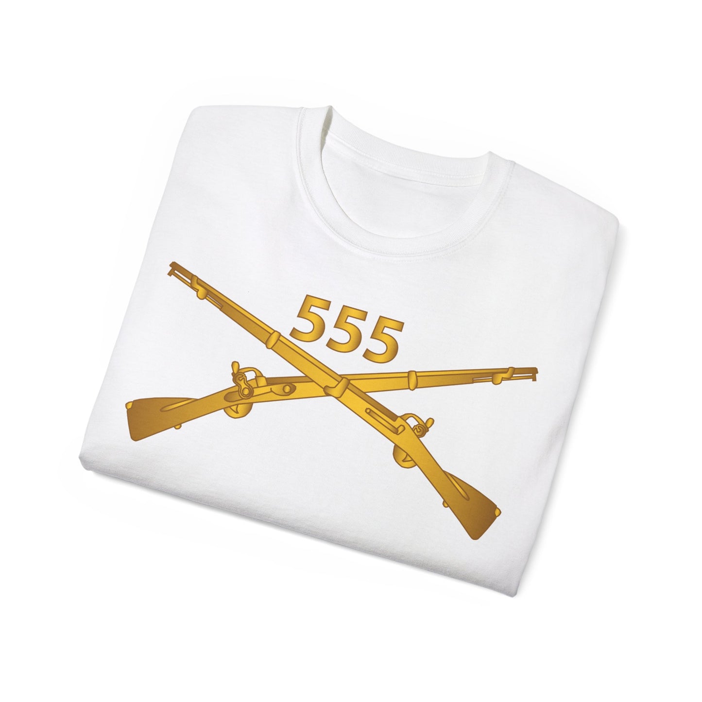 Unisex Ultra Cotton Tee - 555th Infantry Regiment Branch wo Txt X 300